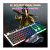 Kit Gamer Teclado Y Mouse Alambrico Ilumindado RGB