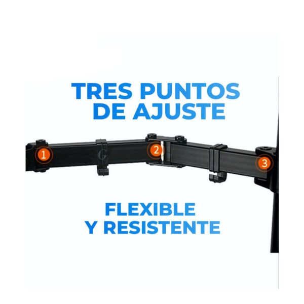 Soporte De Mesa o Escritorio Para 4 Monitores De 13 a 27 Pulgadas
