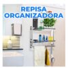 Organizador De Pared Para Baño Acero Inoxidable