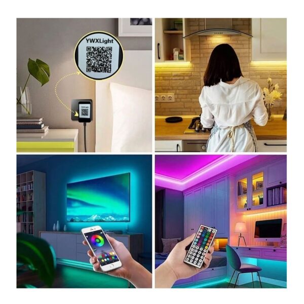 Tira De 10 Metros De Luces LED RGB Control por APP o IR