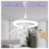 Ventilador De Techo Con Luz LED Con Tres Temperaturas De Color Control IR