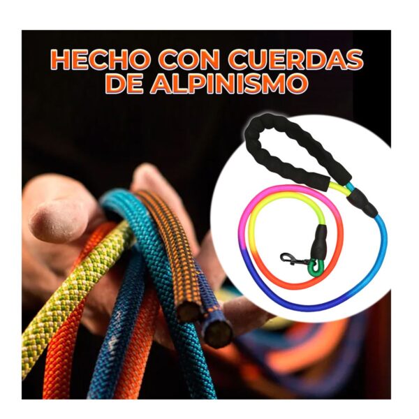 Correa Anti tirones Multicolor Para Mascotas