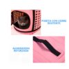 Transportadora Suave y Plegable De Viaje Para Mascotas Rosa