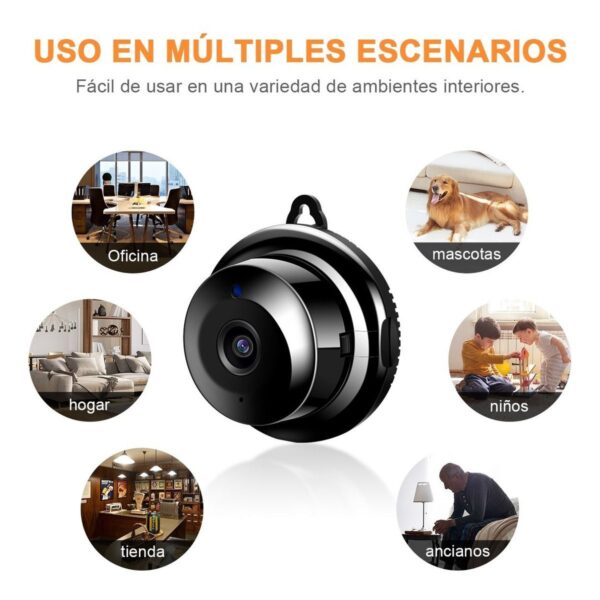 Mini Camara De Seguridad Wifi 720p HD Vision Nocturna Para Android O Iphone