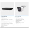 Kit de 4 Cámaras Metálicas Interior o Exterior y DVR de 4 canales + 1 IP HiLook  de HIKVISION