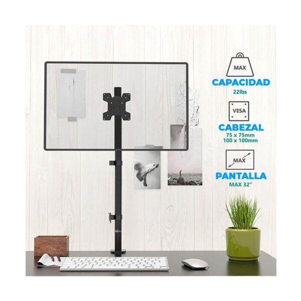 Soporte De Mesa o Escritorio Para 1 Monitor De 19 A 32 Pulgadas