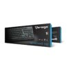Teclado Vorago Multimedia Alámbrico USB Negro