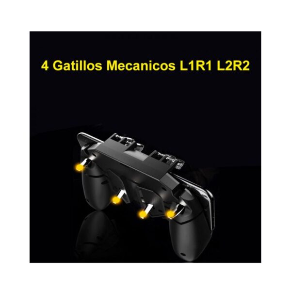 Control Gamepad Mecánico Para Celular 4 Gatillos