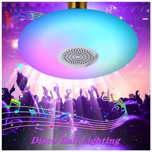 Foco Bocina RGB 48W Con Control Remoto