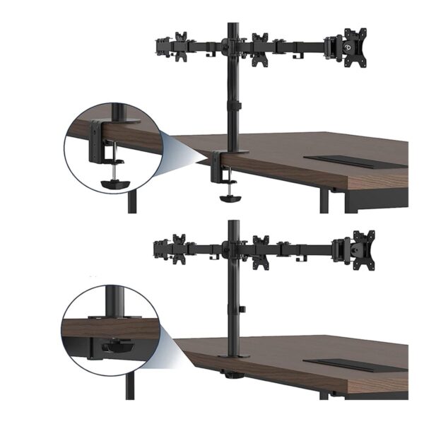 Soporte Articulado Para 3 Monitores de 14 a 27 Pulgadas