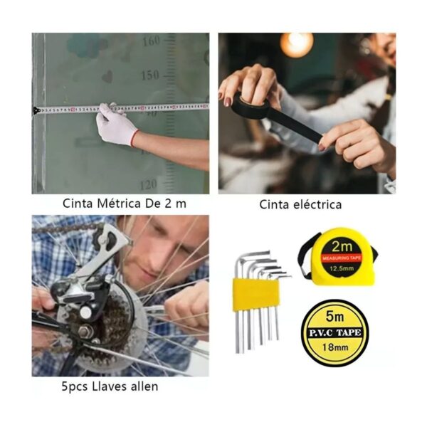 Juego De Herramientas Manuales  16 Pz Casa Taller Oficina