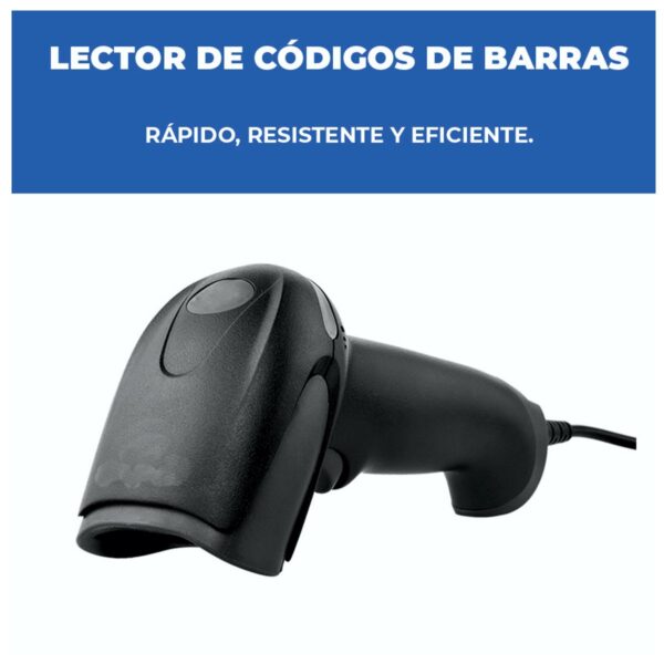 Lector De Codigos de Barras Conexión USB EAN UPC ISBN y Mas