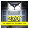 Lampara Luz LED Solar Exterior 4000K Con Sensor de Movimiento