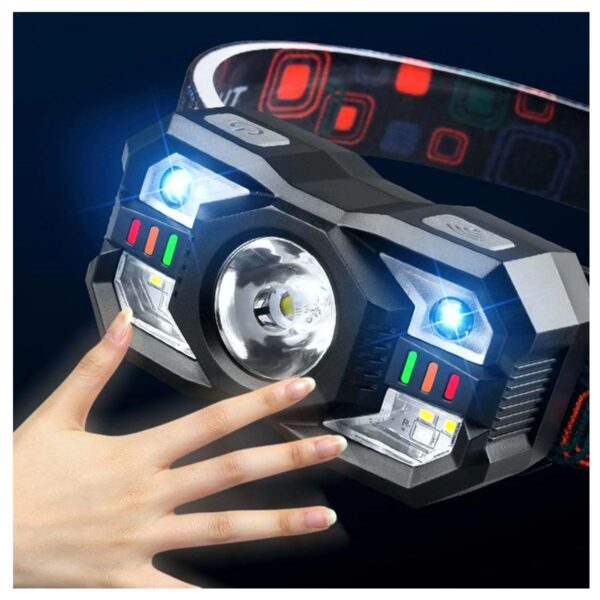 Lampara Tipo Minero Led Con Sensor De Mano Ajustable 45° Recargable