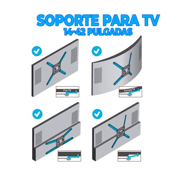 Soporte Articulado Para Pantalla o Monitor 14 A 42 Pulgadas