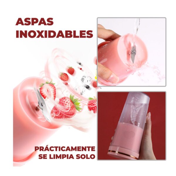 Vaso Licuadora Portatil Recargable Uso Personal 350ml