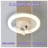 Ventilador De Techo Con Luz LED Con Tres Temperaturas De Color Control IR