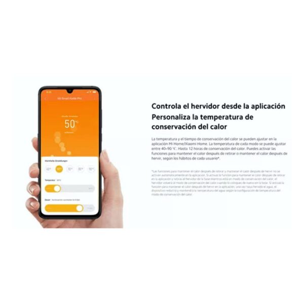 Xiaomi Tetera Eléctrica Mi Smart Kettle Pro 1800W 1.5 Litros Blanco