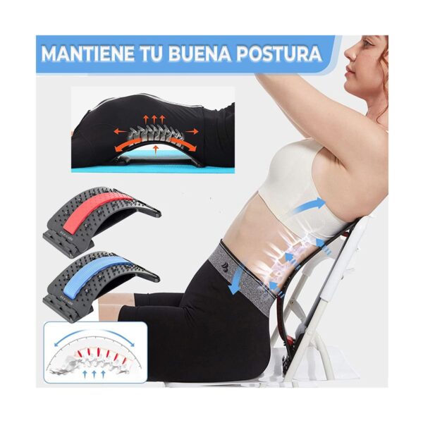 Camilla De Estiramiento Y Soporte Lumbar Con 4 Niveles de Ajuste