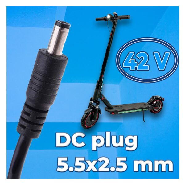 Cargador Para Scooter Patin Electrico 42V 1.5A