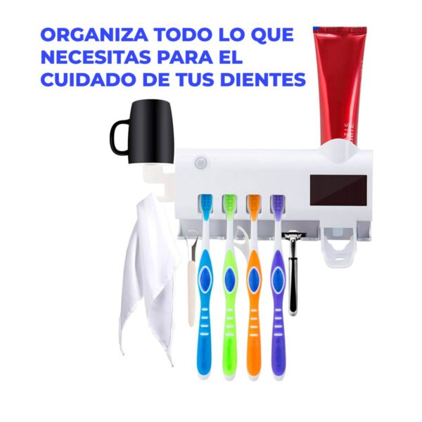 Esterilizador de Cepillo de Dientes con Dispensador de Pasta Dental