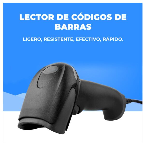 Lector De Codigos de Barras Conexión USB EAN UPC ISBN y Mas