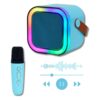 Mini Bocina Bluetooth 10W Karaoke Con 1 Micrófono Inalámbrico