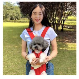 Mochila A 4 Patas Para Mascotas Chicas Roja