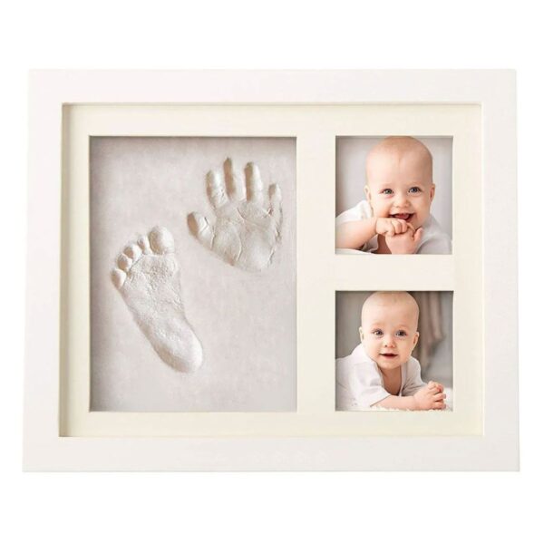 Porta Retrato Para Bebes O Mascotas Con Impresión De Manual De Huella