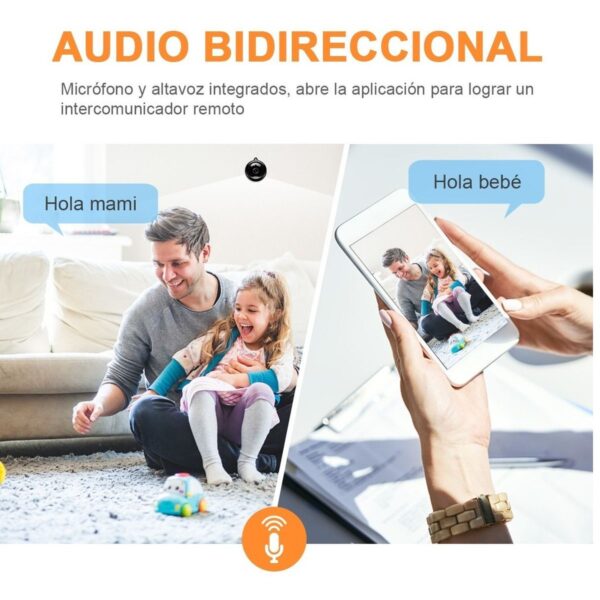 Mini Camara De Seguridad Wifi 720p HD Vision Nocturna Para Android O Iphone