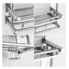 Organizador De Pared Para Baño Acero Inoxidable
