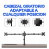 Soporte Articulado Para 3 Monitores de 14 a 27 Pulgadas