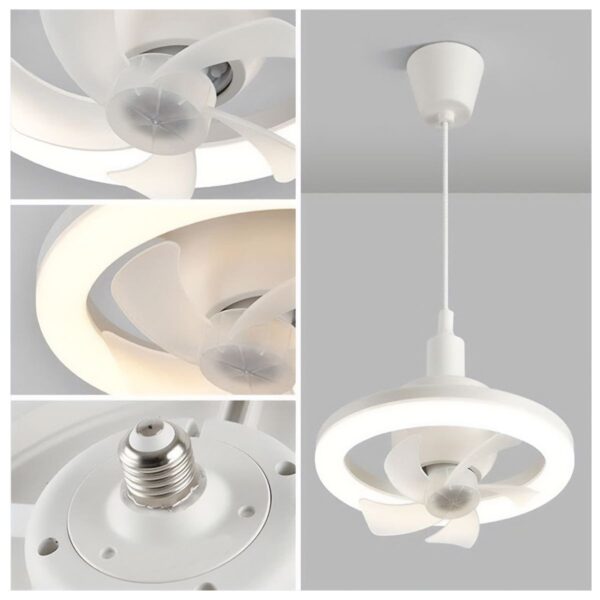 Ventilador De Techo Con Luz LED Con Tres Temperaturas De Color Control IR