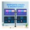 Soporte De Mesa o Escritorio Para 4 Monitores De 13 a 27 Pulgadas