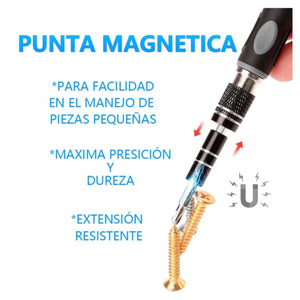 Juego De Destornillador Magneticos Con 30 Puntas