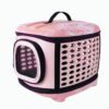 Transportadora Suave y Plegable De Viaje Para Mascotas Rosa
