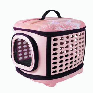 Transportadora Suave y Plegable De Viaje Para Mascotas Rosa