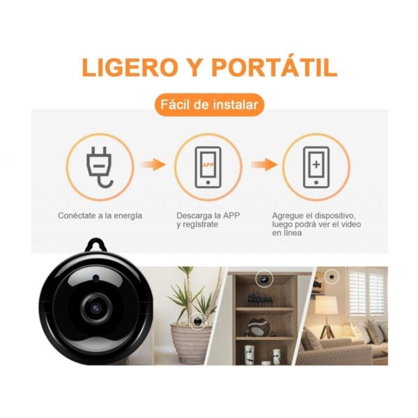 Mini Camara De Seguridad Wifi 720p HD Vision Nocturna Para Android O Iphone