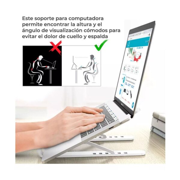 Base Soporte Ajustable y Plegable Para Laptop o Tablet