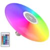 Foco Bocina RGB 48W Con Control Remoto
