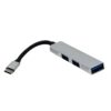 Adaptador USB Tipo C Hub USB 3.0 3 Puertos Para Celular Android Laptop Windows