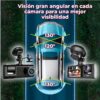 Dashcam Cámara DVR para Auto con Triple Lente Grabación HD 1080P Frontal Interior y Reversa