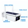 Cámara WiFi con Panel Solar 1080p Full HD Vigila Sin Cables