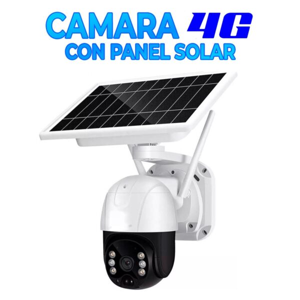 Cámara de Seguridad Solar Conexión por Chip 4G con Resolución de 2MP y Visión Nocturna