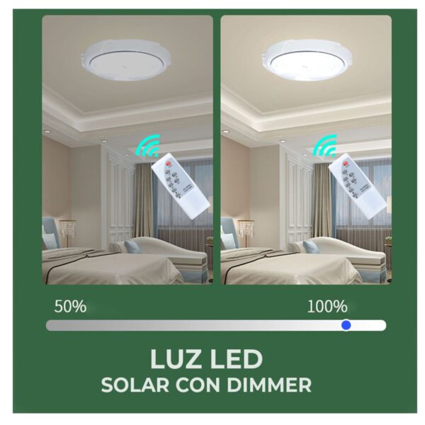 Lámpara Solar LED Circular con Control Remoto – Iluminación Inteligente y Eficiente para Exteriores