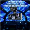 Dashcam Cámara DVR para Auto con Triple Lente Grabación HD 1080P Frontal Interior y Reversa