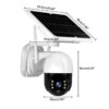 Cámara de Seguridad Solar Conexión por Chip 4G con Resolución de 2MP y Visión Nocturna