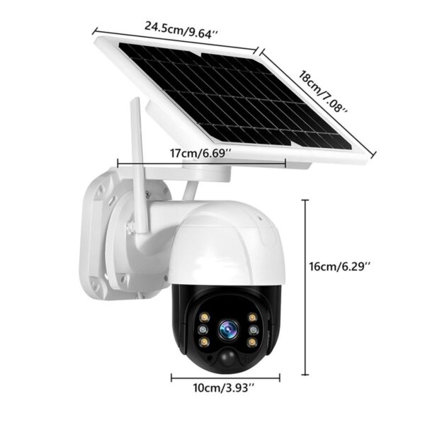 Cámara de Seguridad Solar Conexión por Chip 4G con Resolución de 2MP y Visión Nocturna