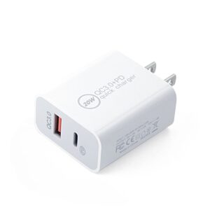 Turbo Cargador 20W con Salidas USB y Tipo C – Carga Rápida y Segura