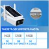 Cámara WiFi con Panel Solar 1080p Full HD Vigila Sin Cables